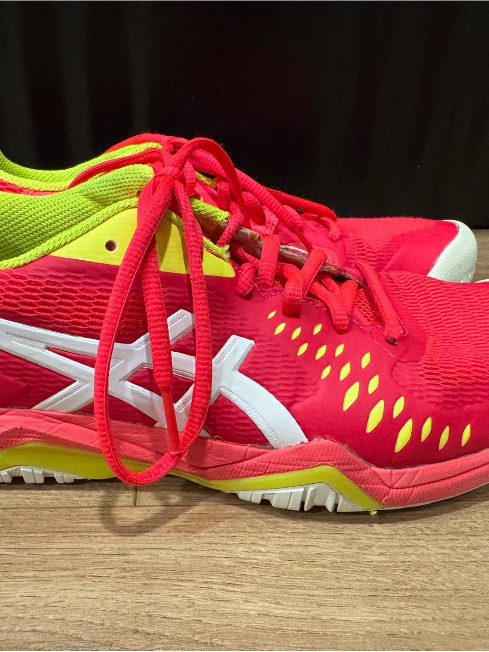 Asics Gel Blade 7 Women’s Running Shoes in Hot Pink and Neon Yellow